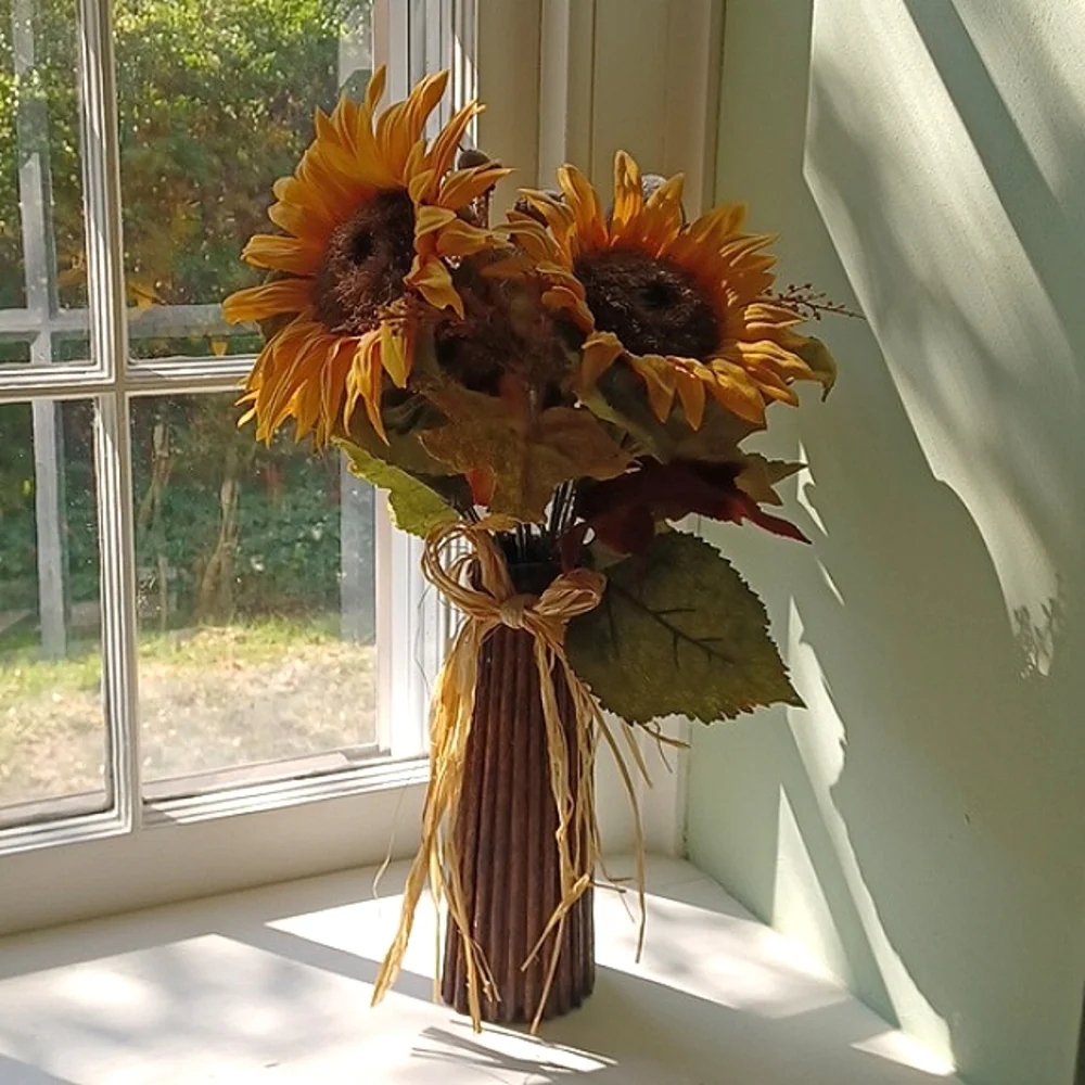 Sunflower decorations 3 pieces